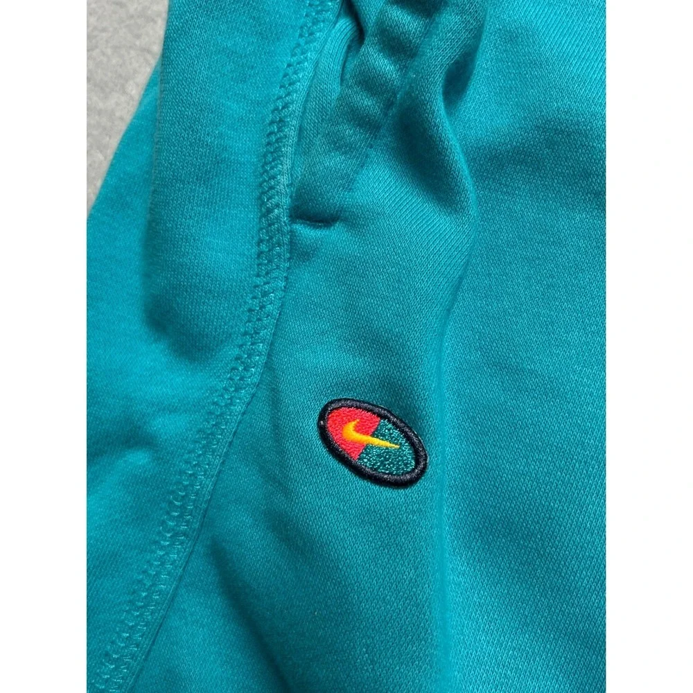 Nike‎ Mens XL The Next Wave Skate Shorts Teal Blue Skeleton Graphic French Terry